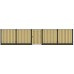 Hout-betonschutting grijs i.c.m. Douglas tuinscherm 19-planks